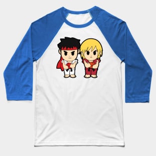 Ken and Ryu Street Fighter Chibi Baseball T-Shirt